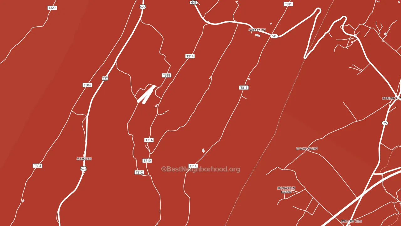 17239, PA block-group political-lean map