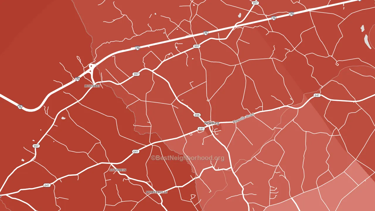 17240, PA block-group political-lean map
