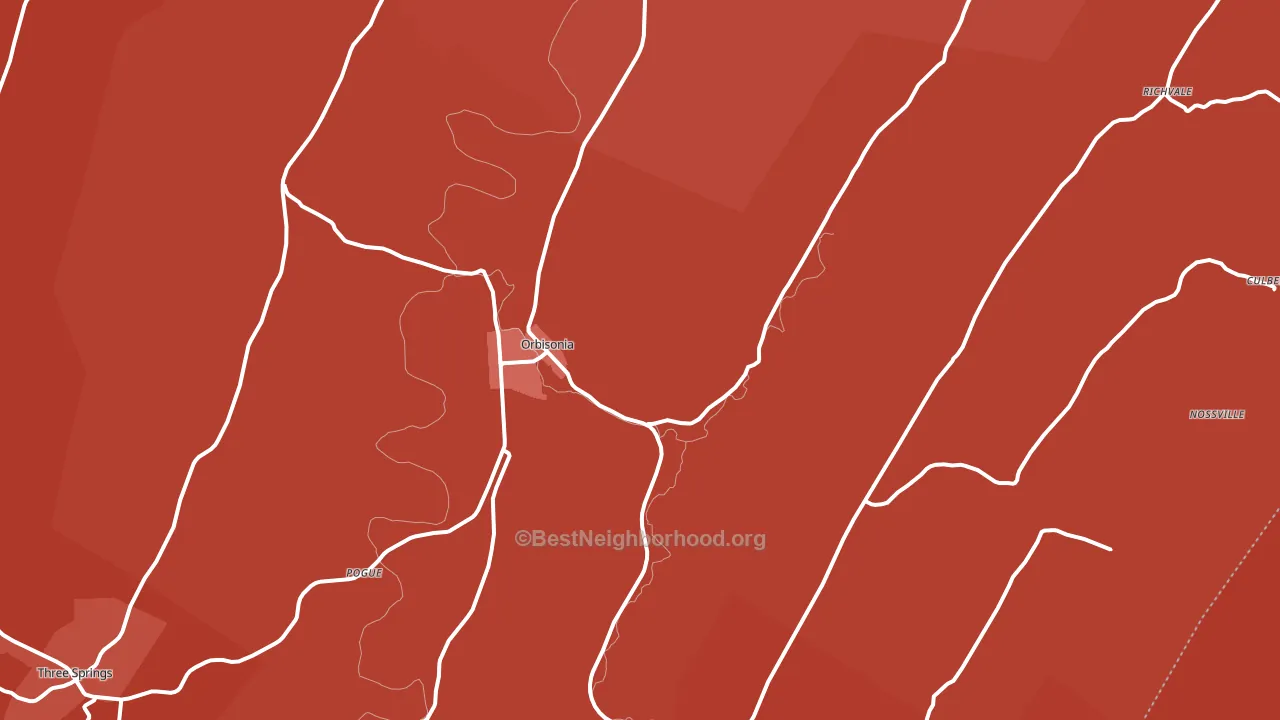 17243, PA block-group political-lean map