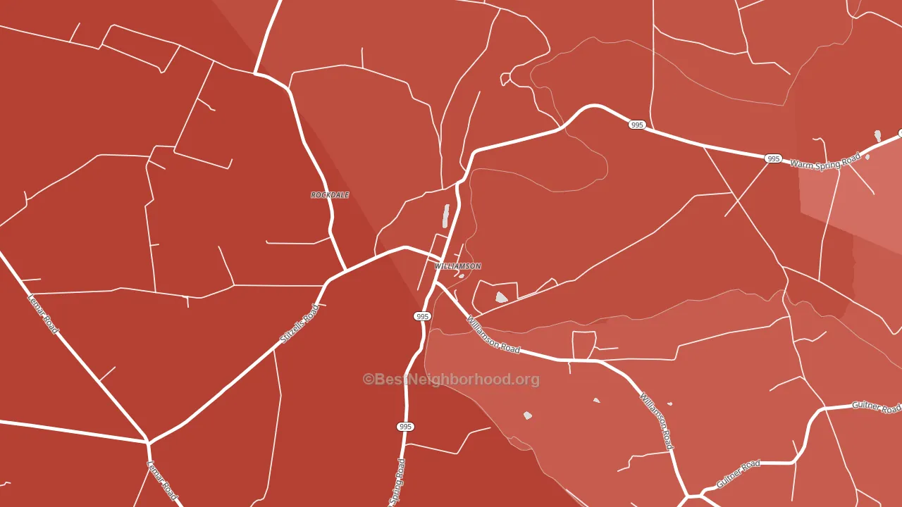 17270, PA block-group political-lean map