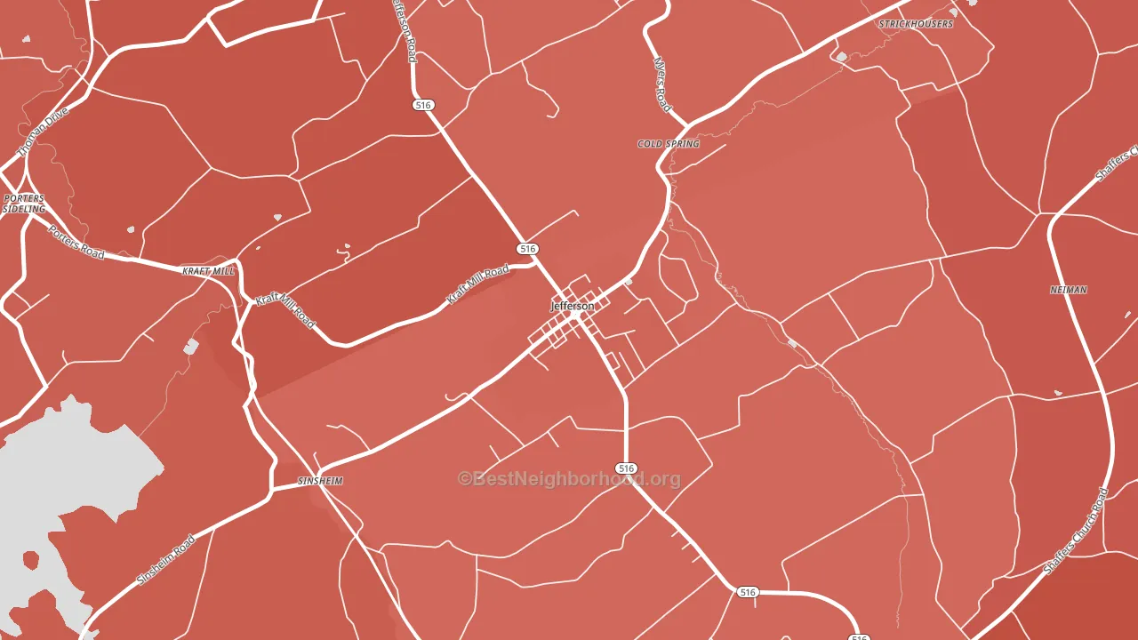 17311, PA block-group political-lean map