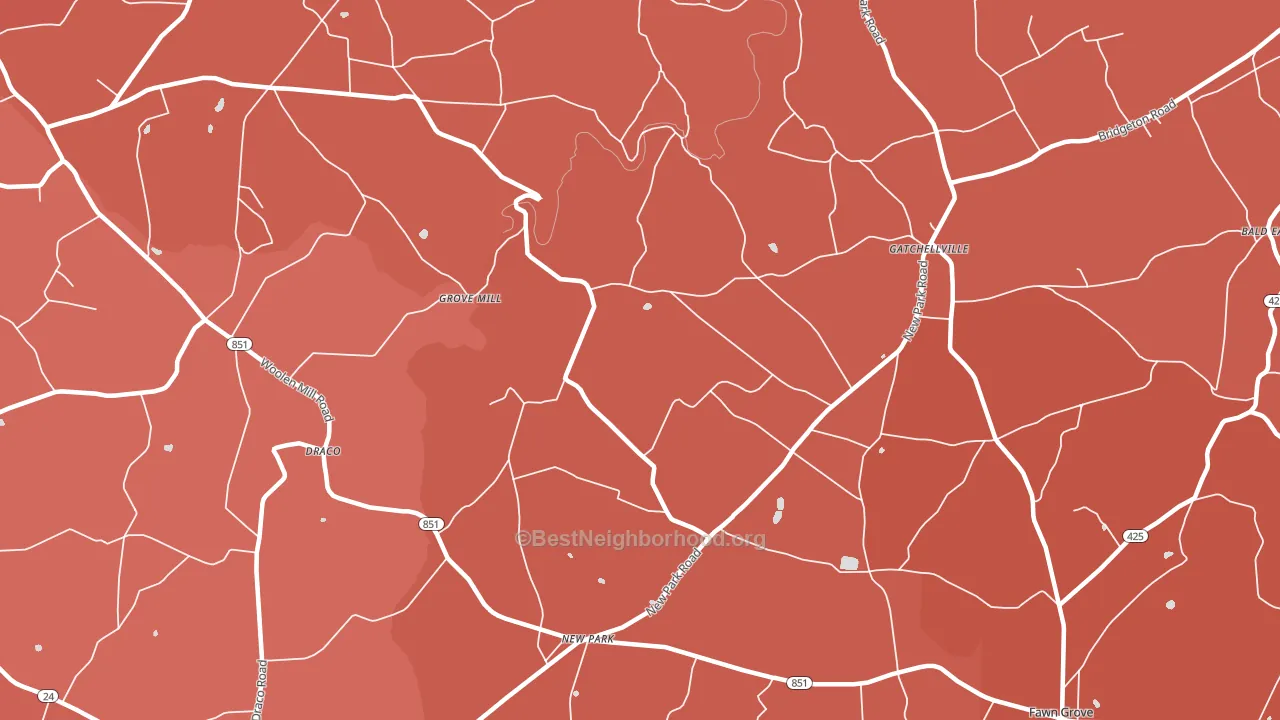 17352, PA block-group political-lean map