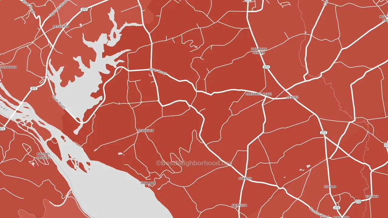 17518, PA block-group political-lean map