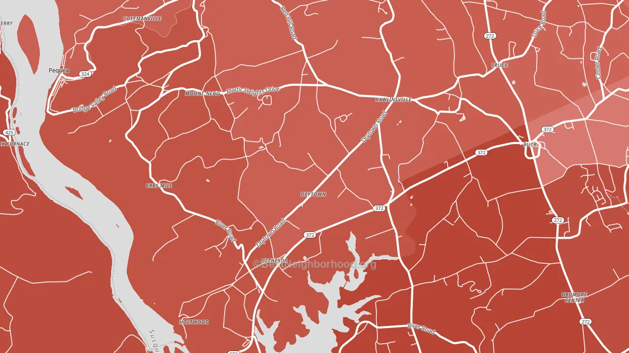 17532, PA block-group political-lean map