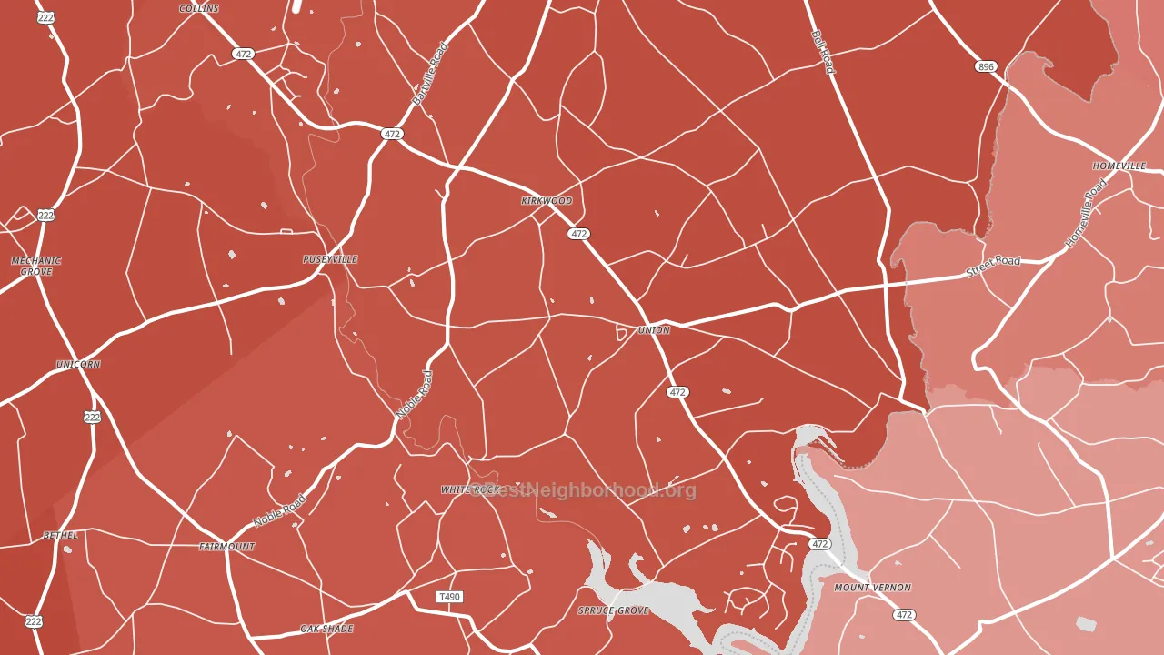 17536, PA block-group political-lean map