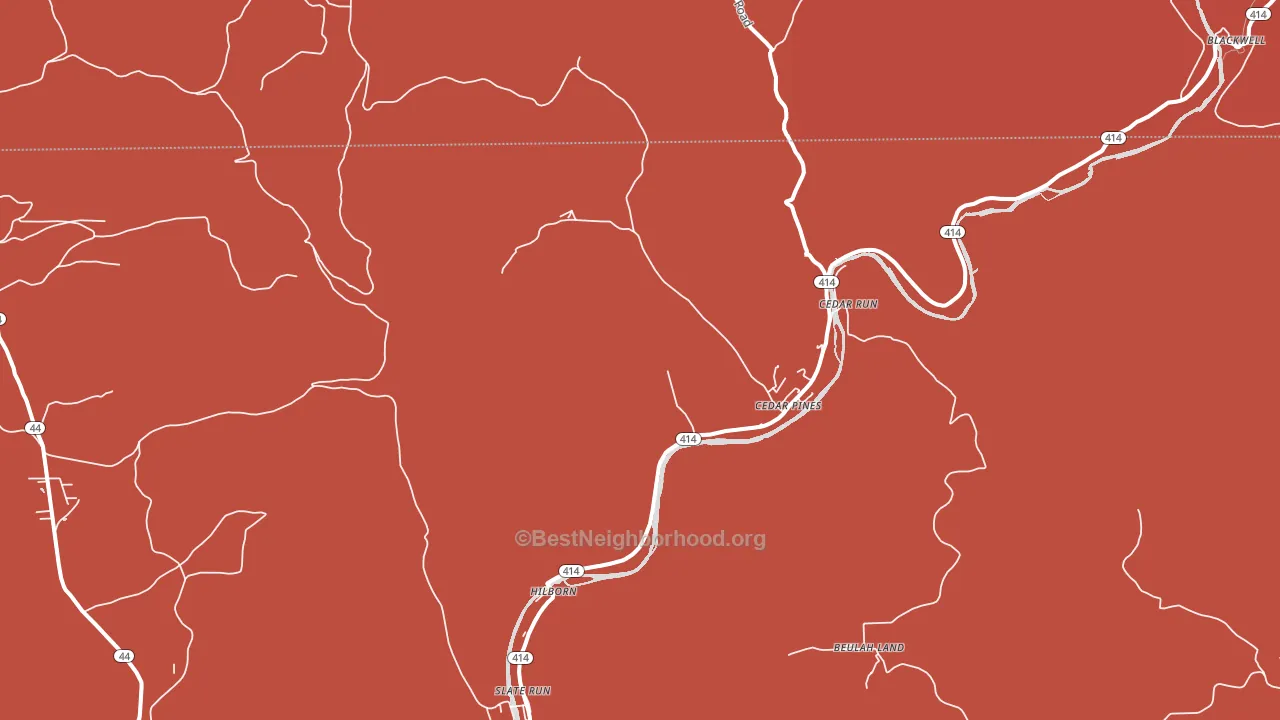 17727, PA block-group political-lean map