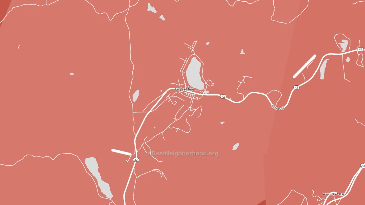 17731, PA block-group political-lean map