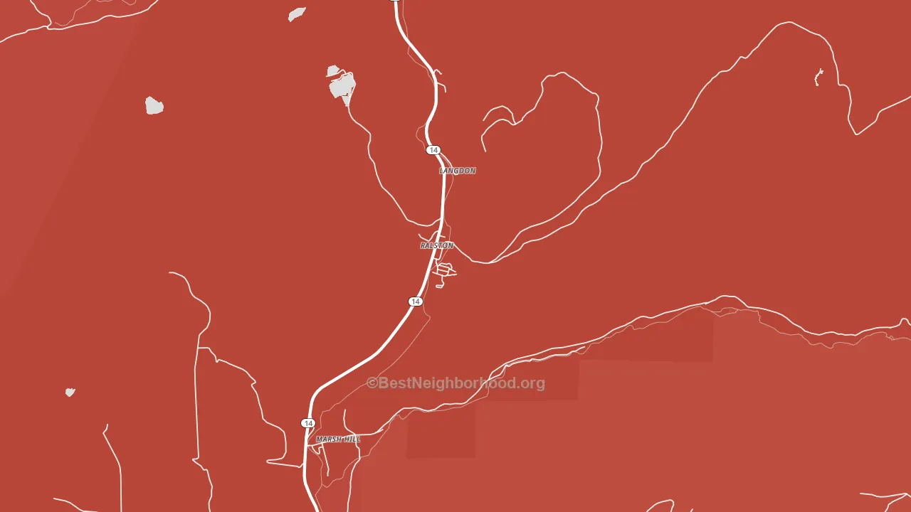 17763, PA block-group political-lean map