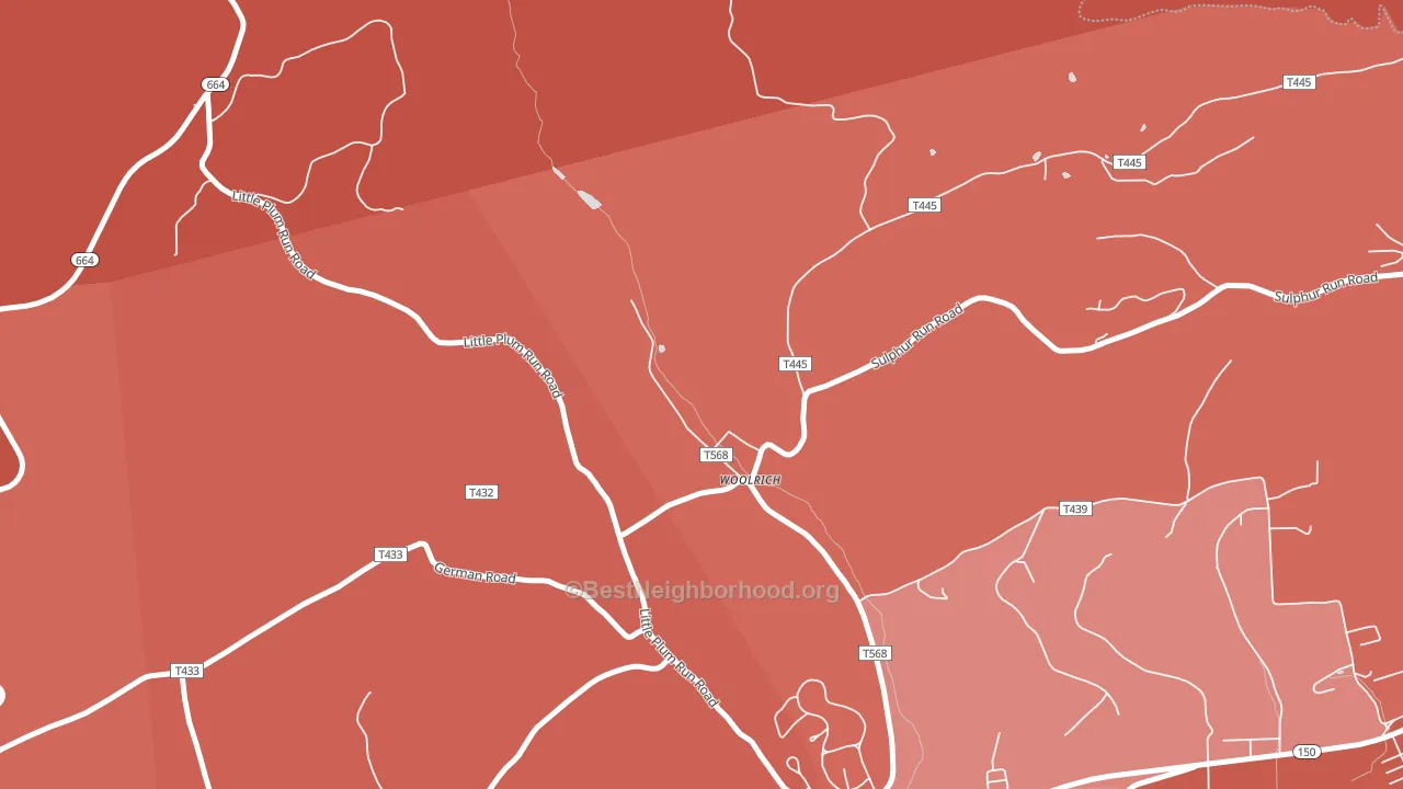 17779, PA block-group political-lean map