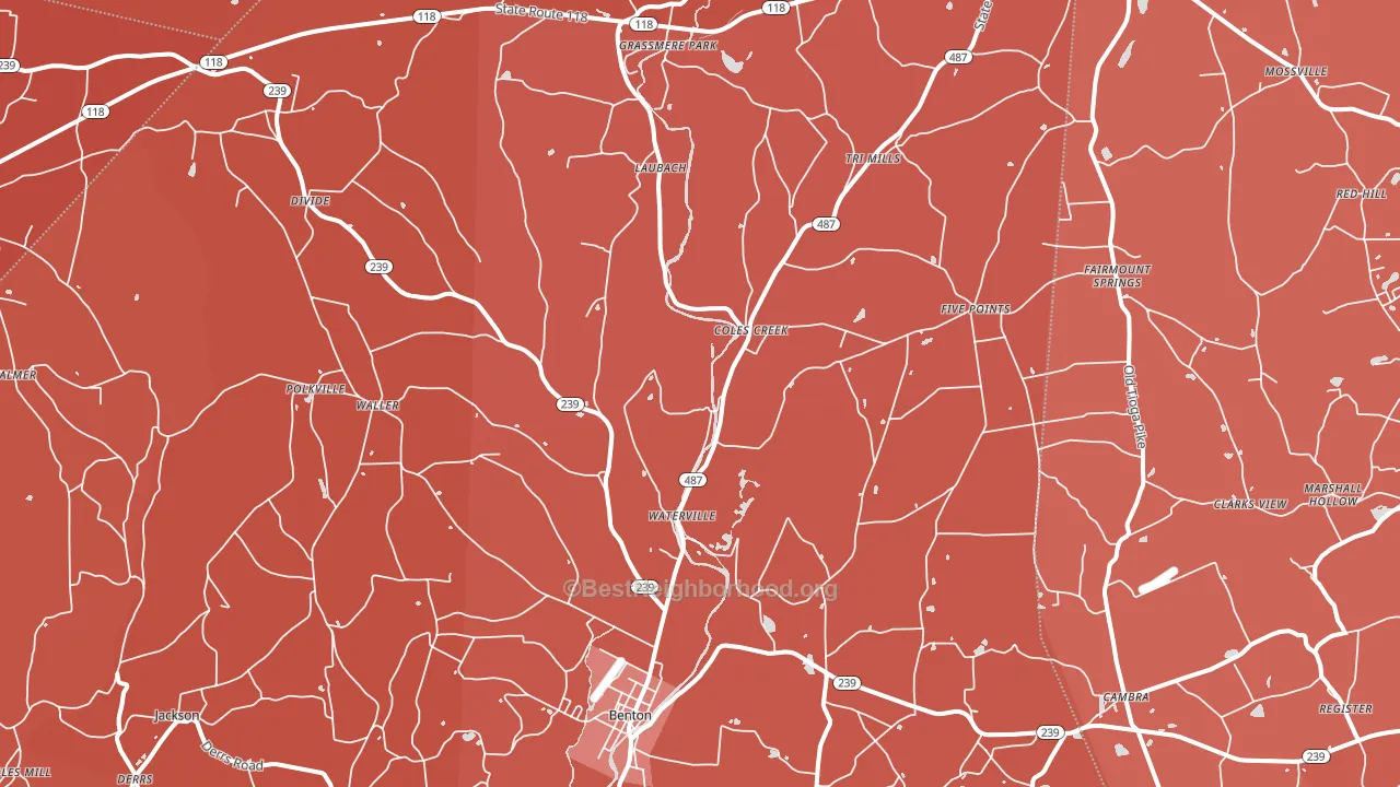 17814, PA block-group political-lean map
