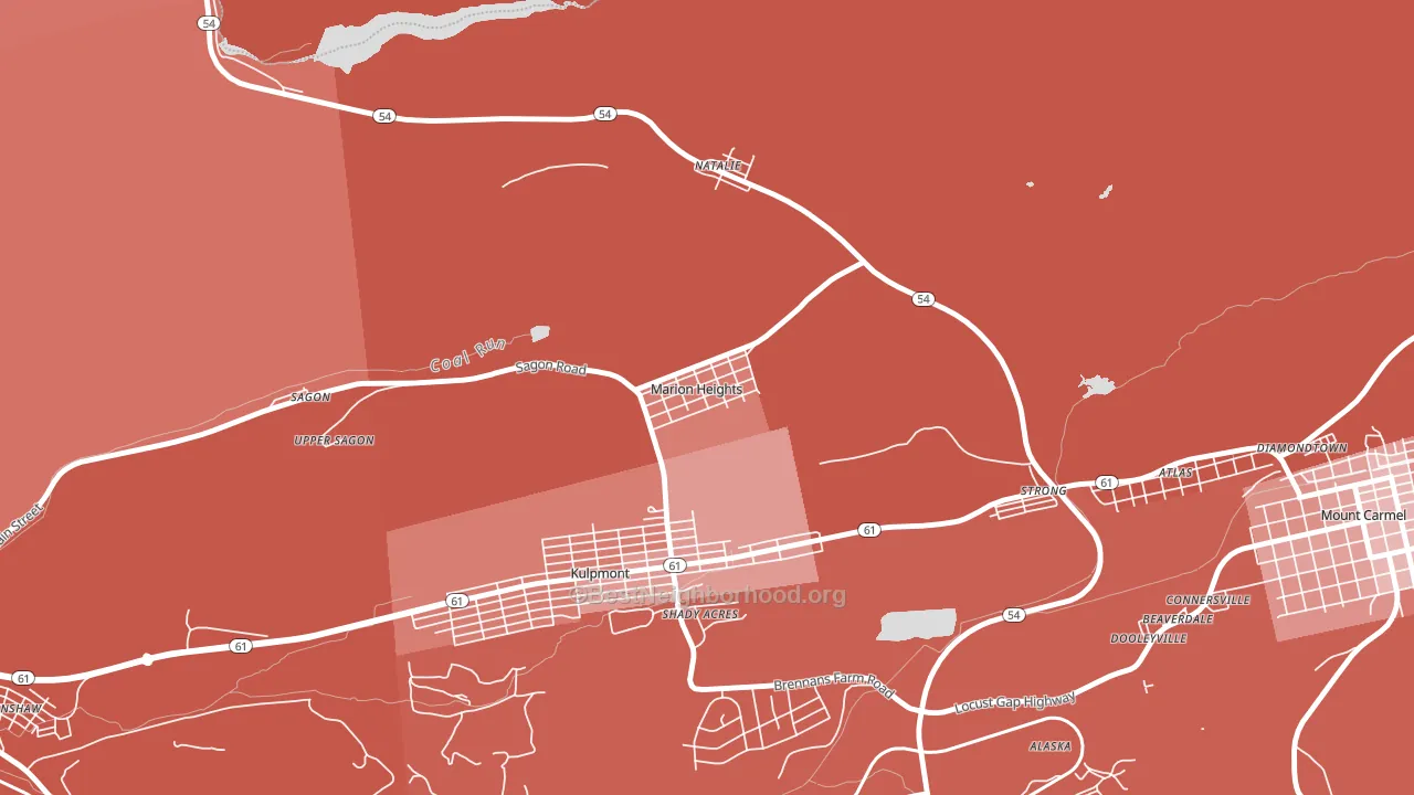17832, PA block-group political-lean map