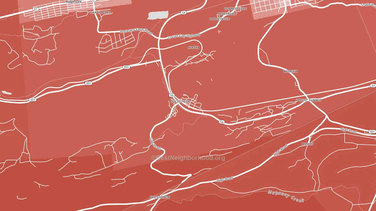 17840, PA block-group political-lean map