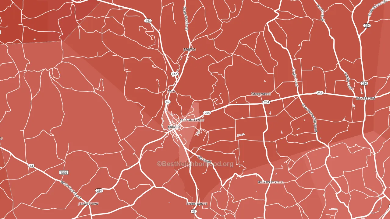 17846, PA block-group political-lean map