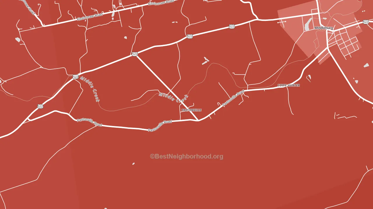 17861, PA block-group political-lean map