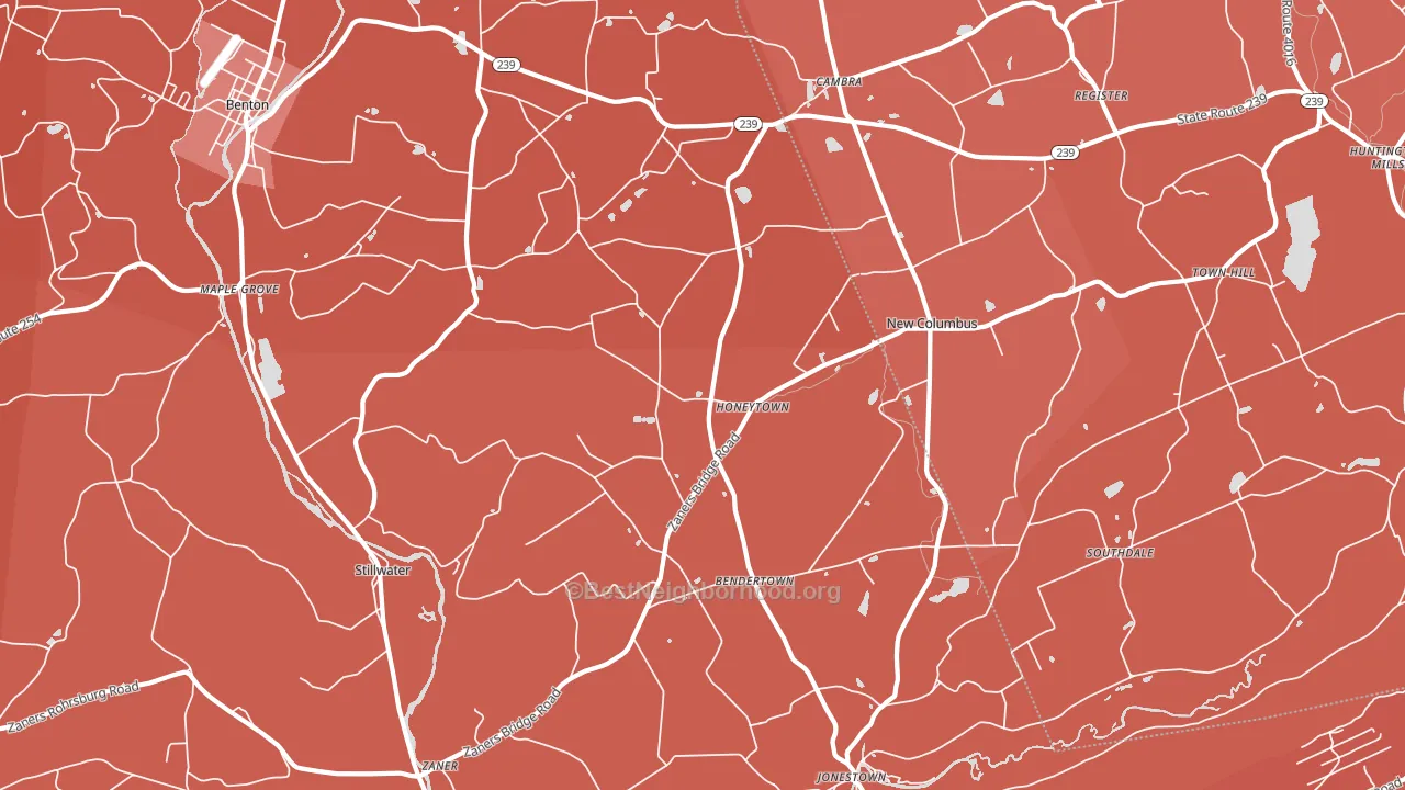 17878, PA block-group political-lean map