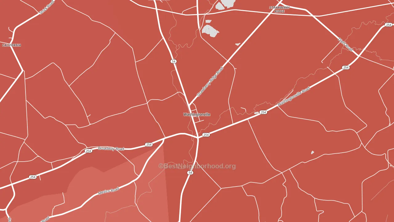 17884, PA block-group political-lean map