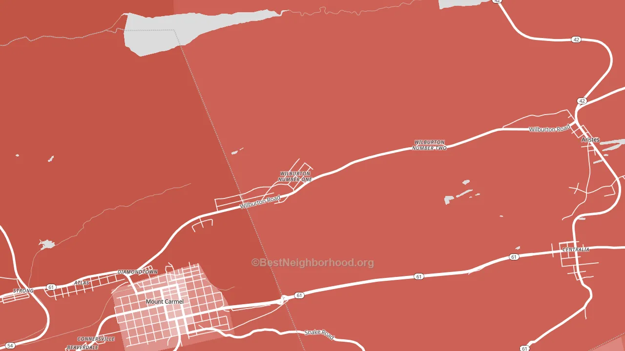 17888, PA block-group political-lean map