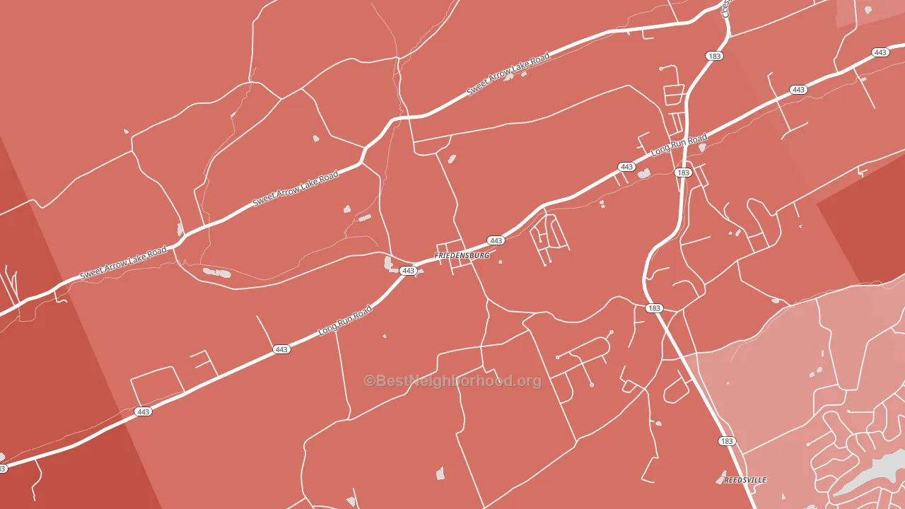 17933, PA block-group political-lean map