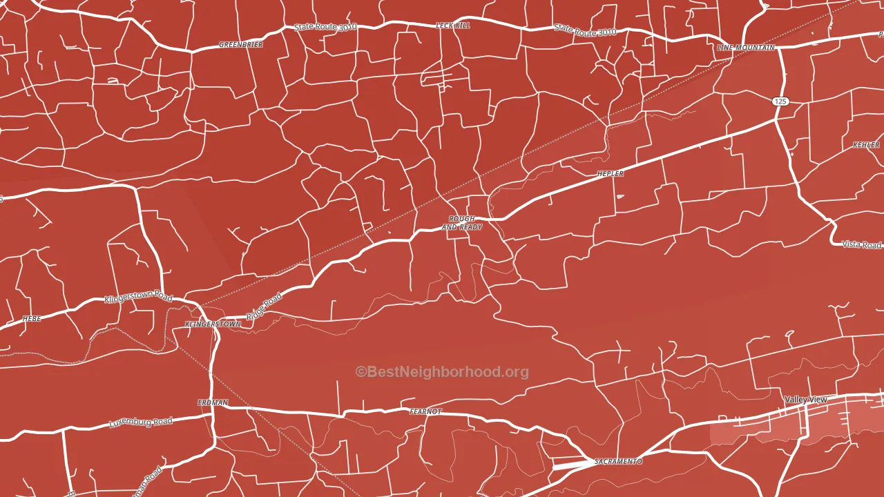 17941, PA block-group political-lean map