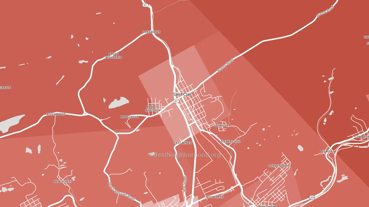 17970, PA block-group political-lean map