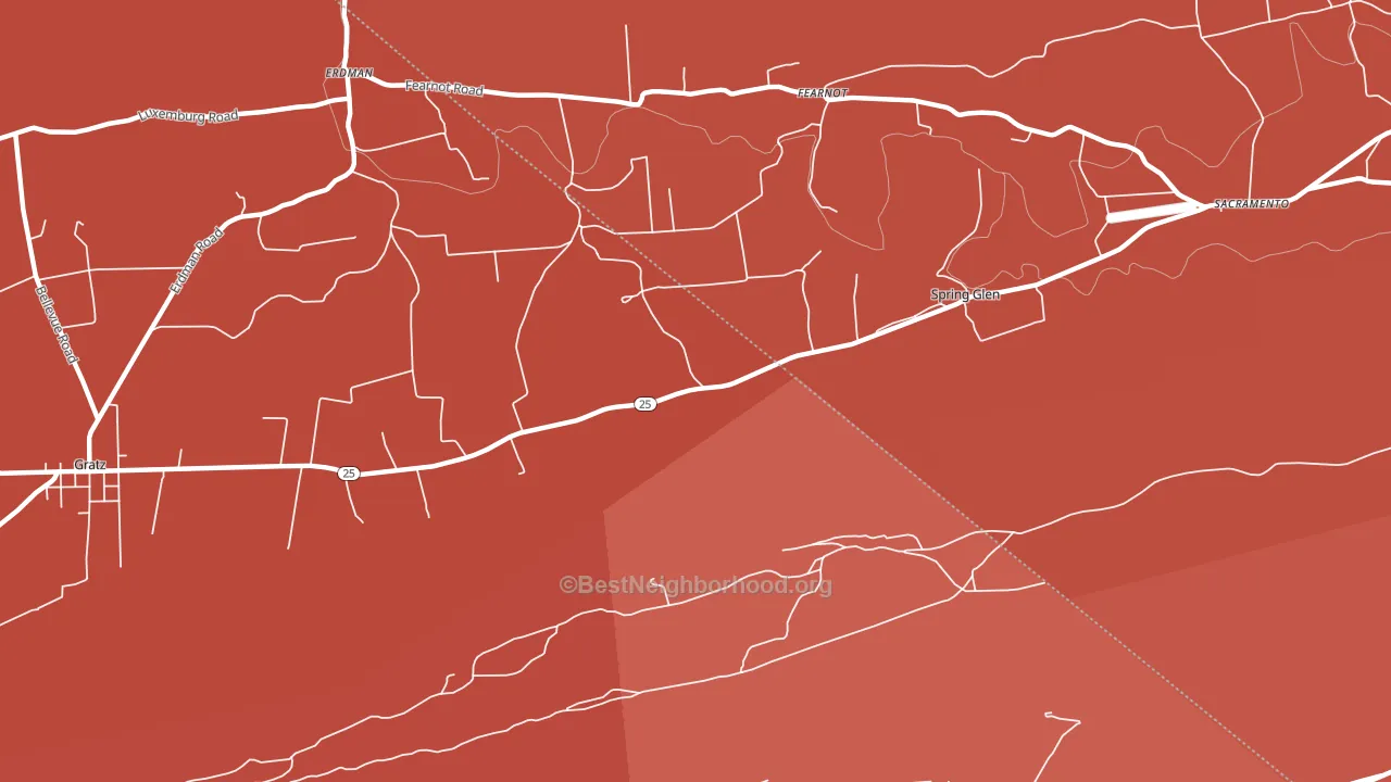 17978, PA block-group political-lean map