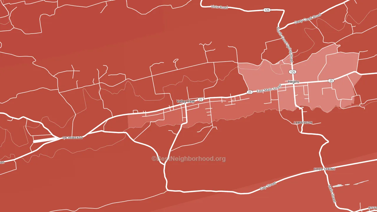 17983, PA block-group political-lean map