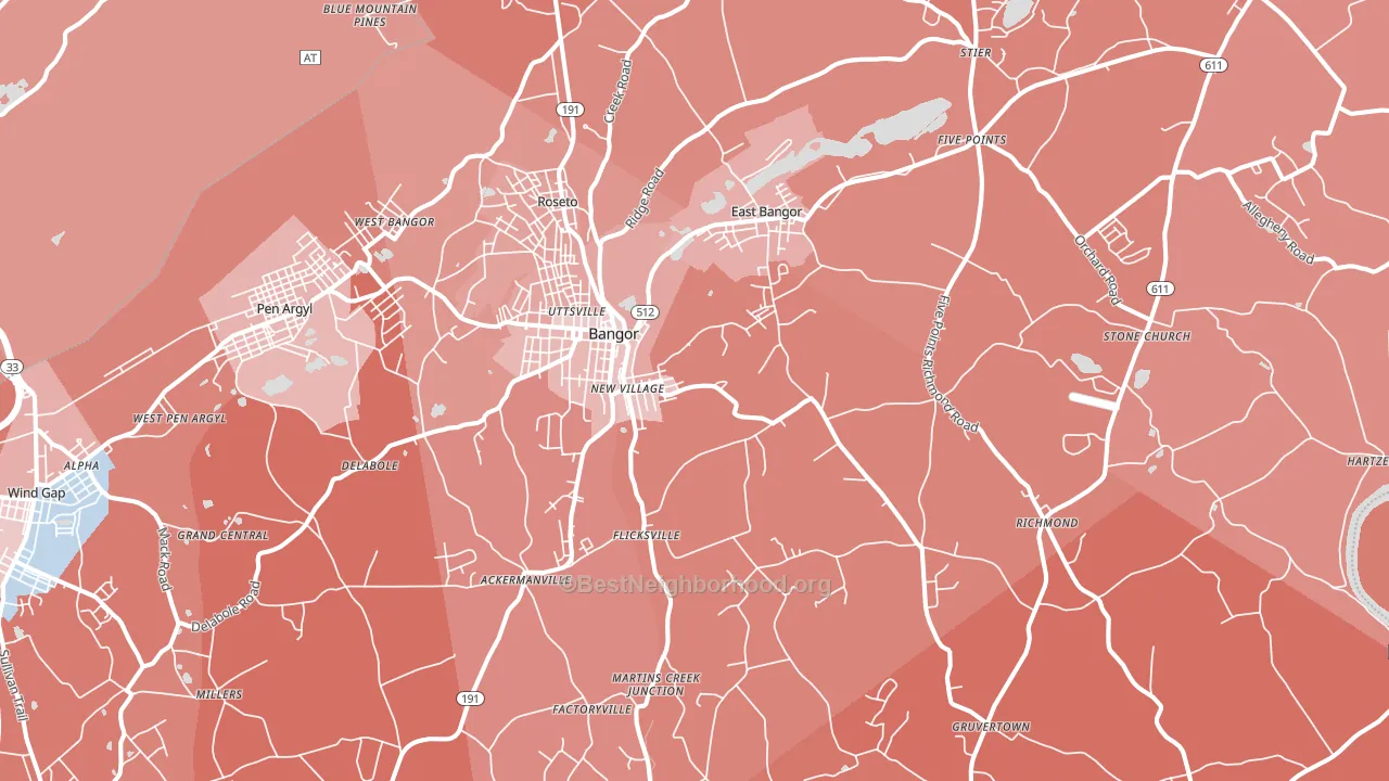 18013, PA block-group political-lean map