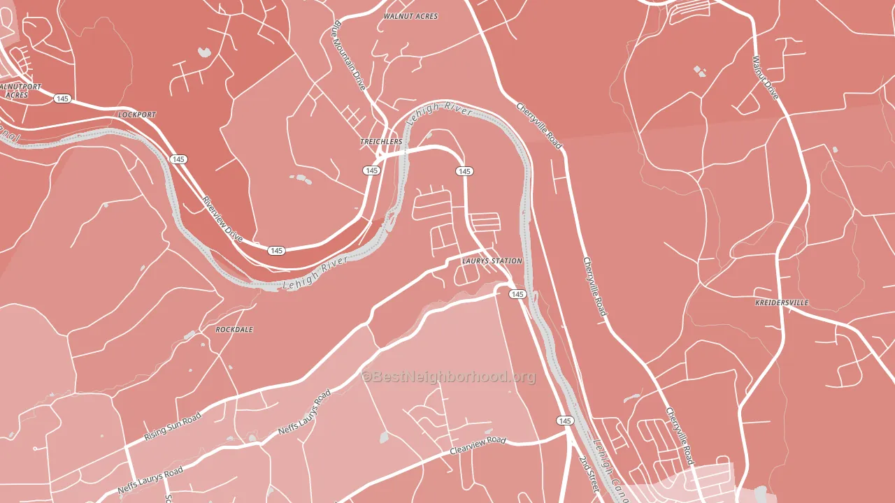18059, PA block-group political-lean map