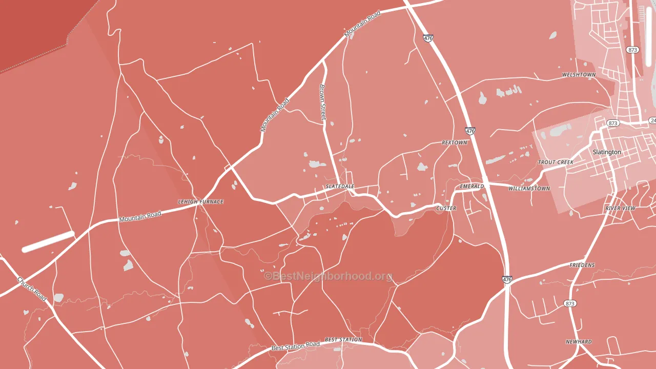 18079, PA block-group political-lean map
