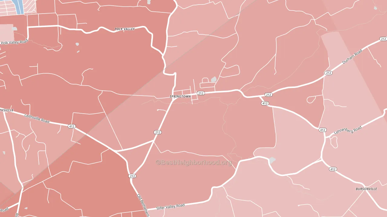 18081, PA block-group political-lean map