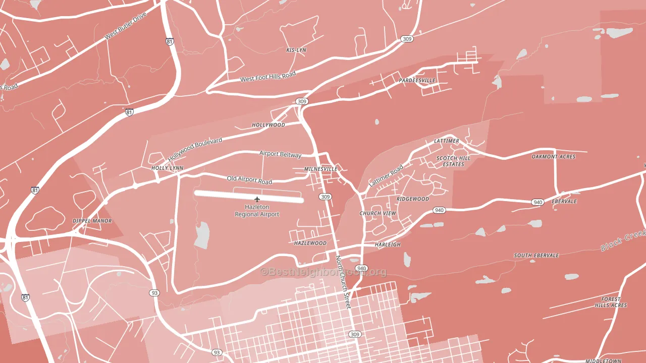 18239, PA block-group political-lean map
