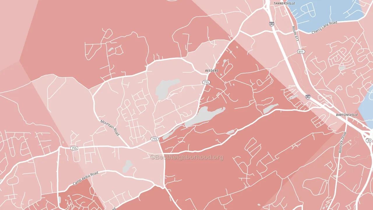 18352, PA block-group political-lean map