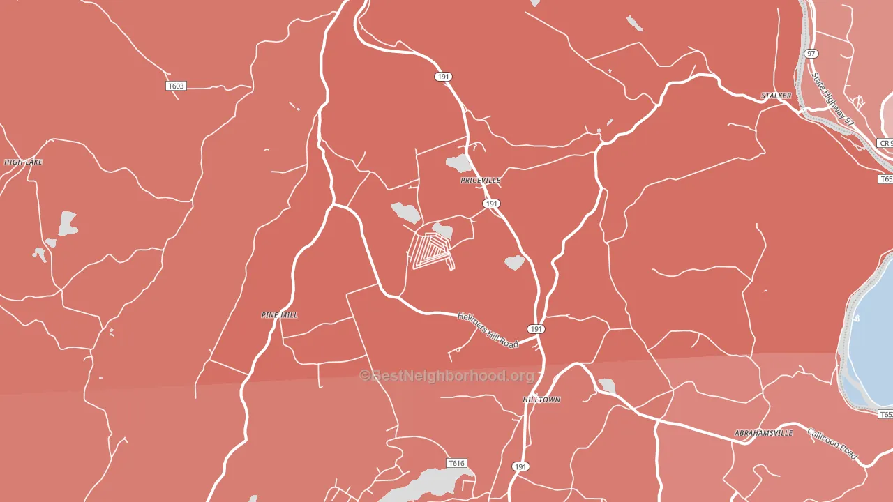 18417, PA block-group political-lean map