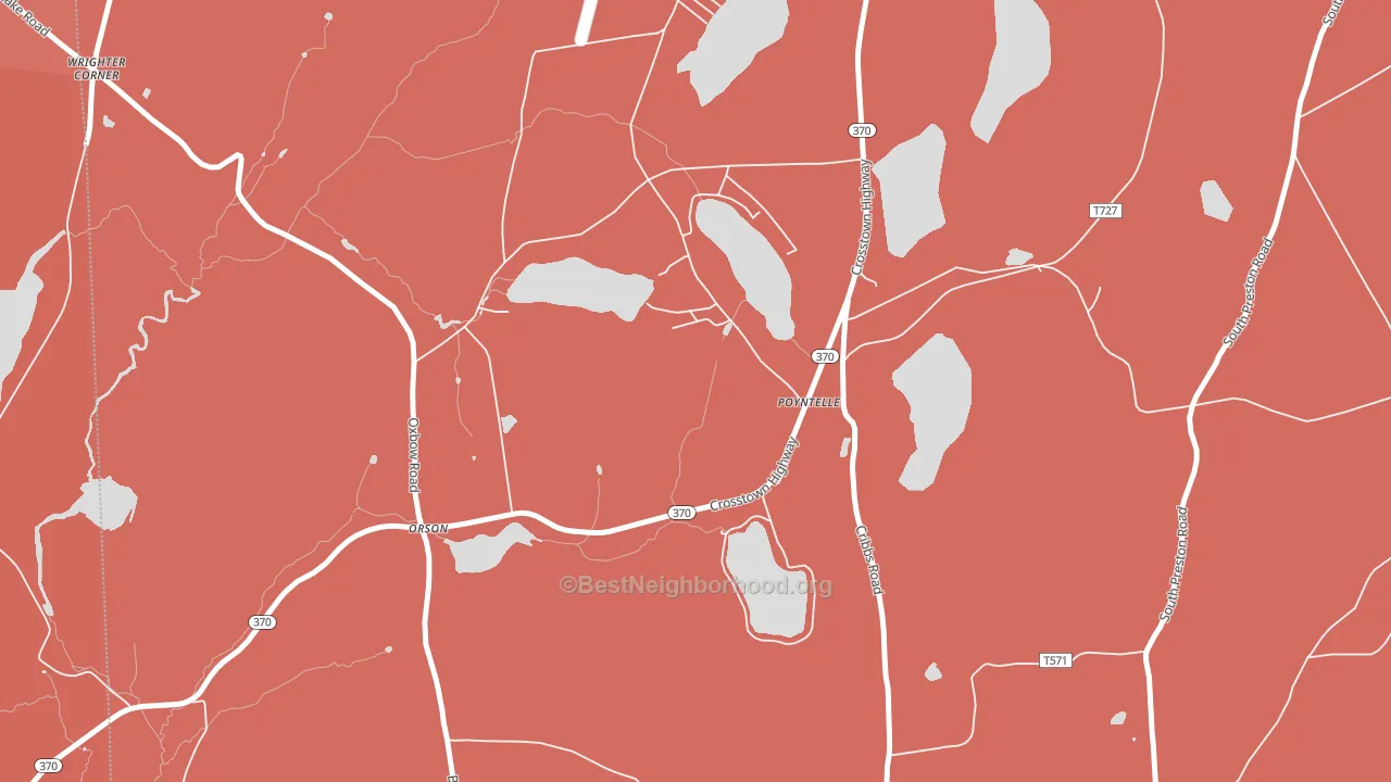 18454, PA block-group political-lean map
