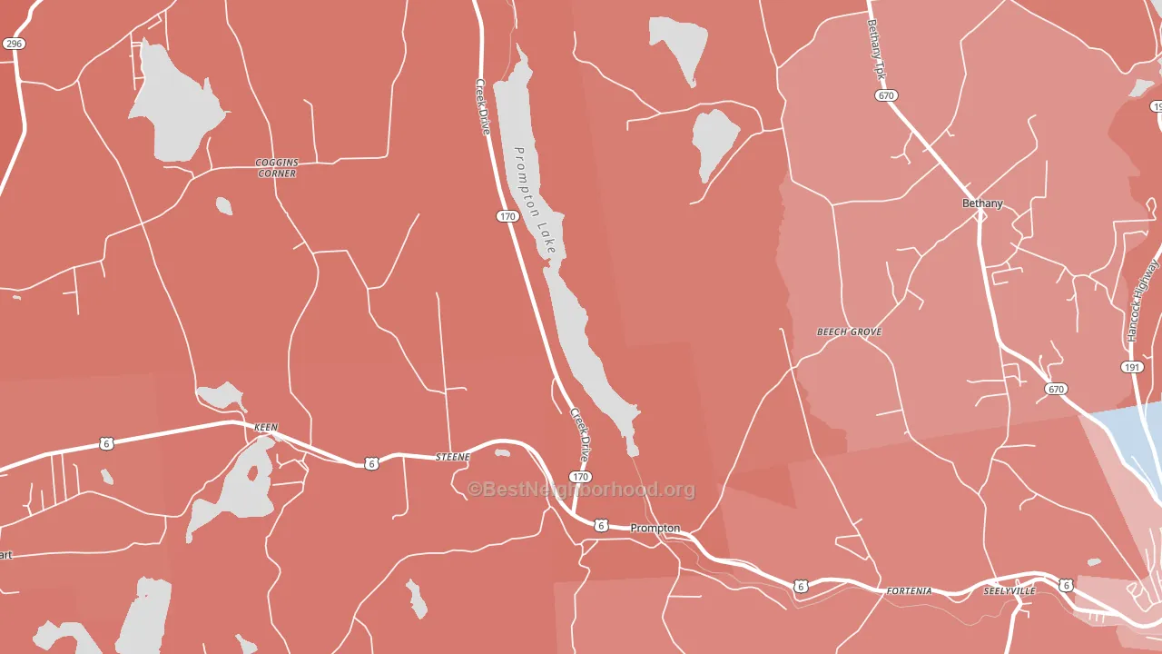 18456, PA block-group political-lean map