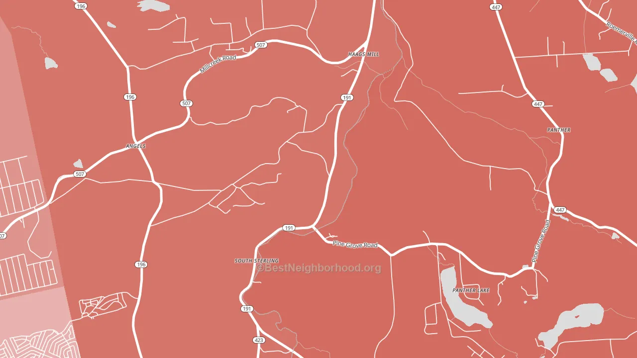 18460, PA block-group political-lean map
