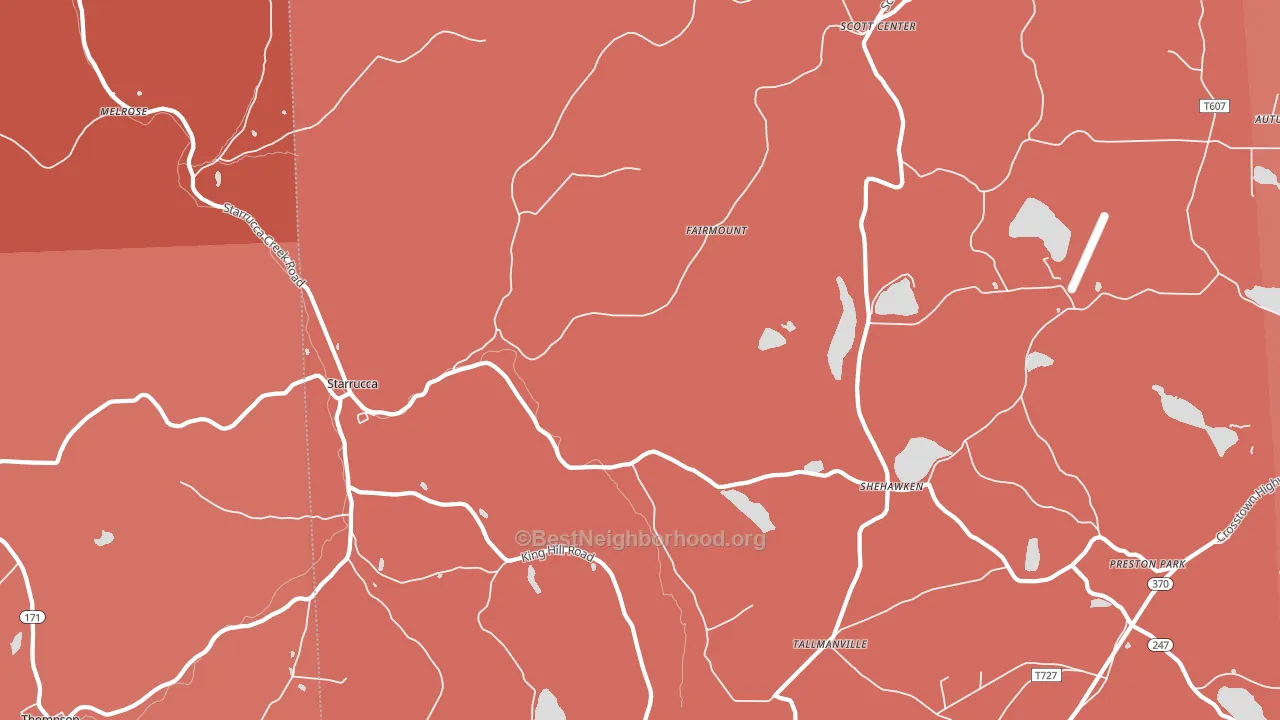 18462, PA block-group political-lean map