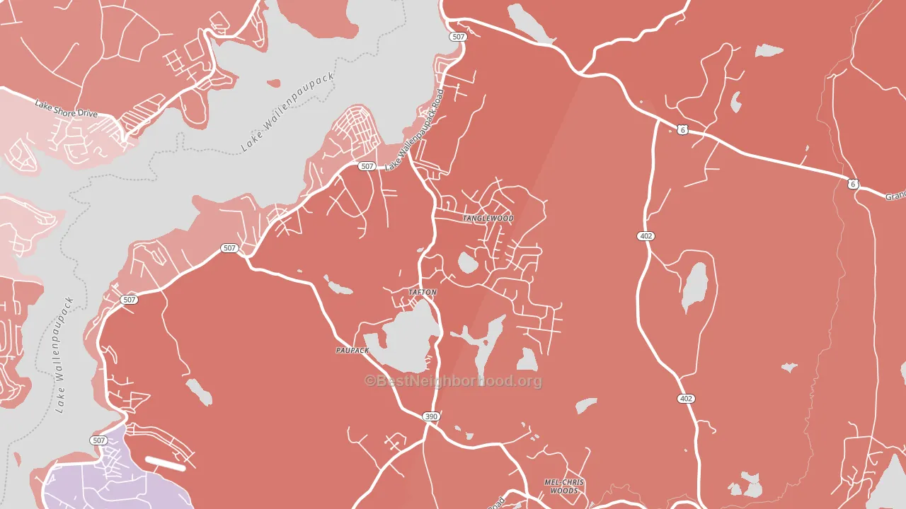 18464, PA block-group political-lean map