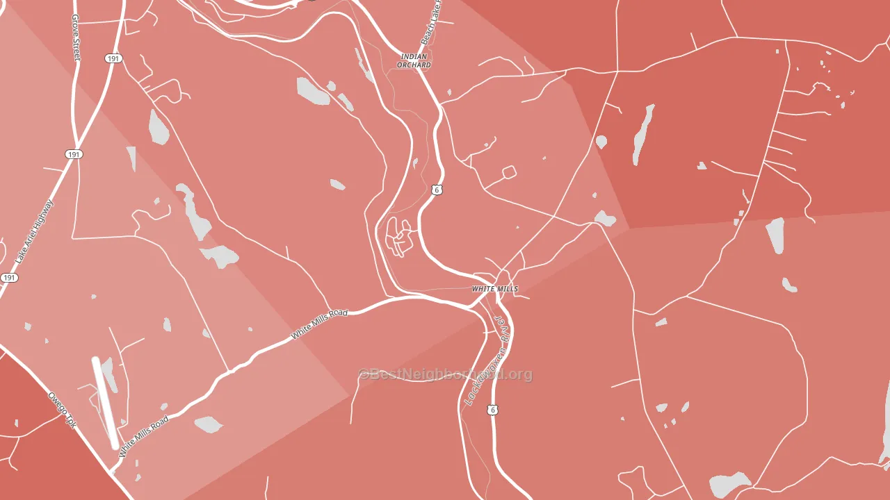 18473, PA block-group political-lean map
