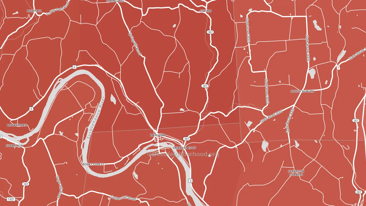 18623, PA block-group political-lean map