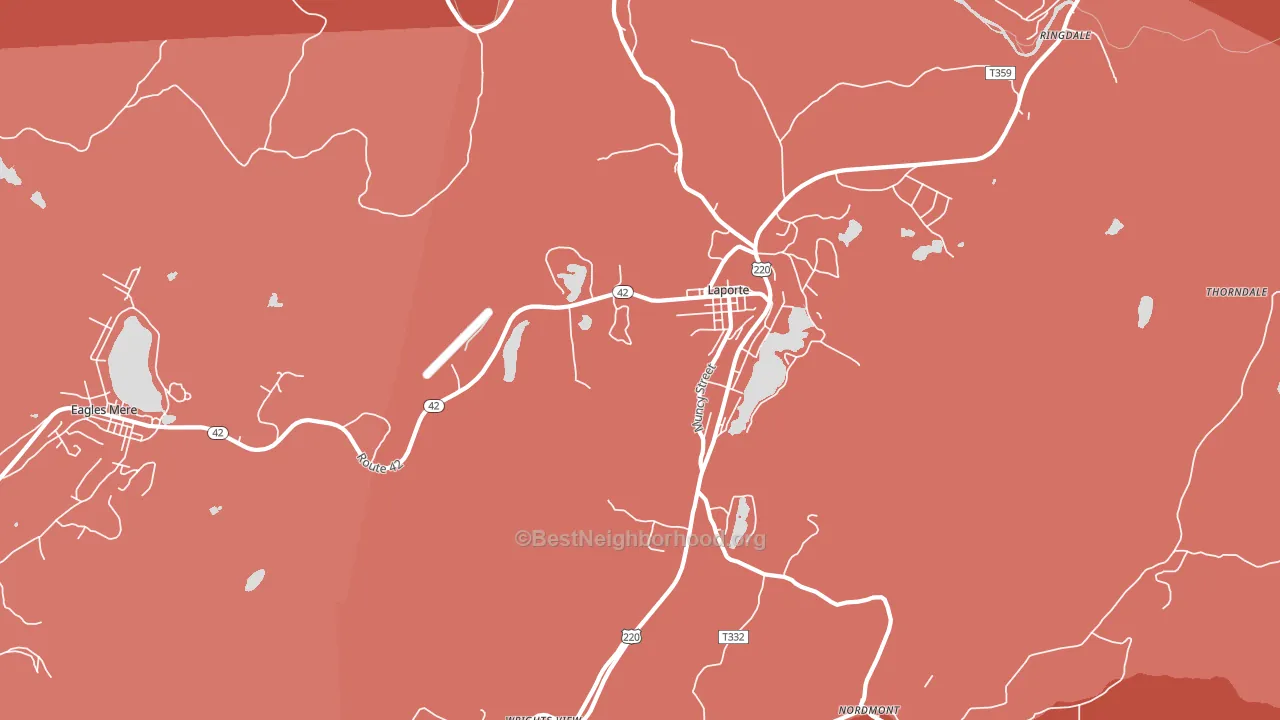 18626, PA block-group political-lean map