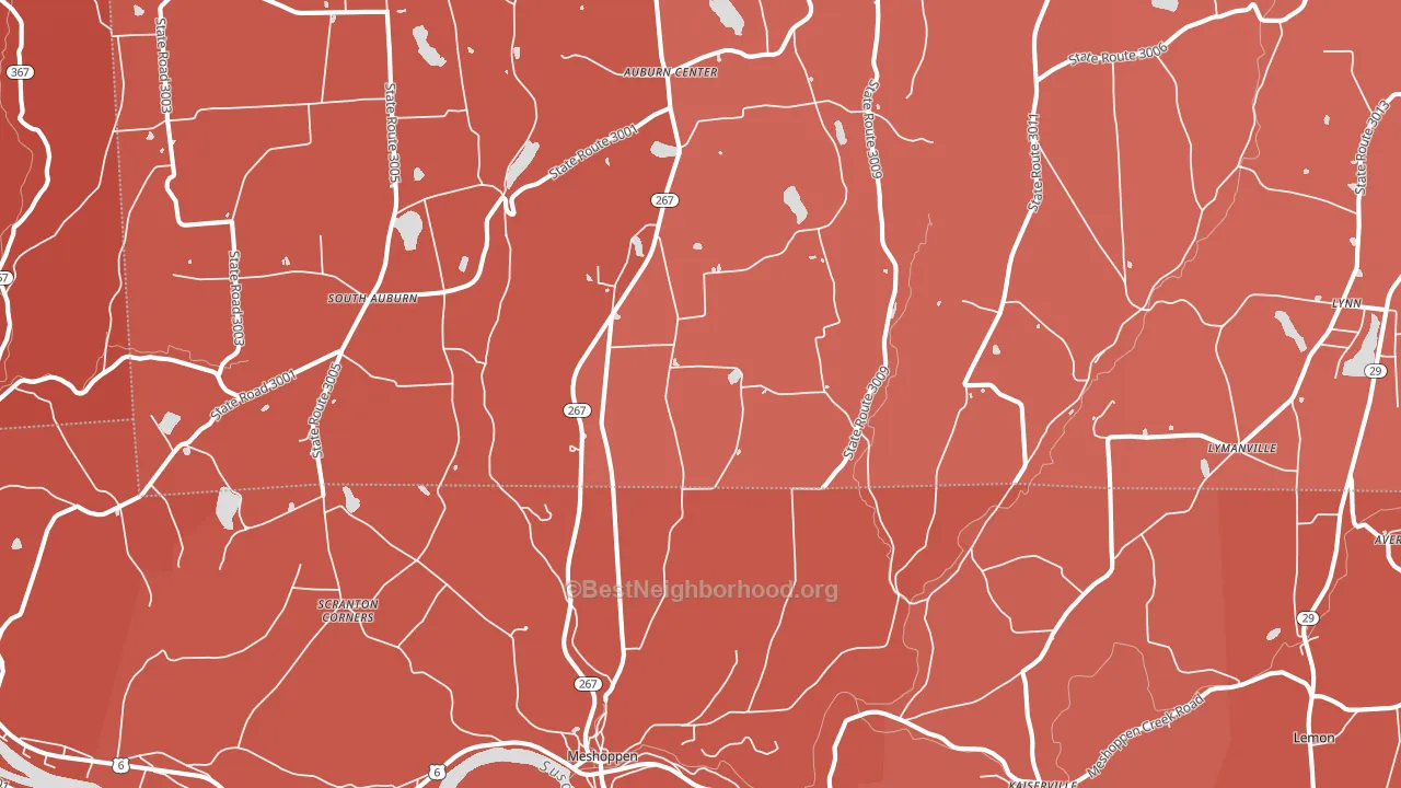 18630, PA block-group political-lean map