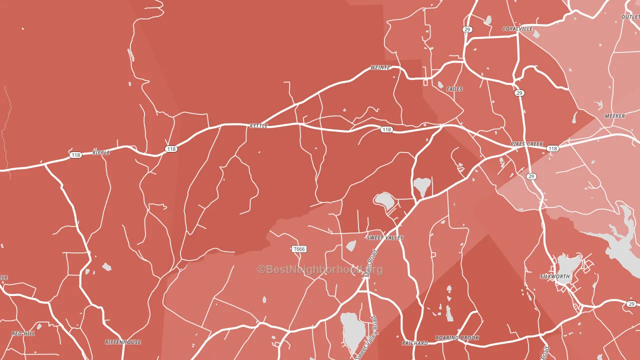 18656, PA block-group political-lean map