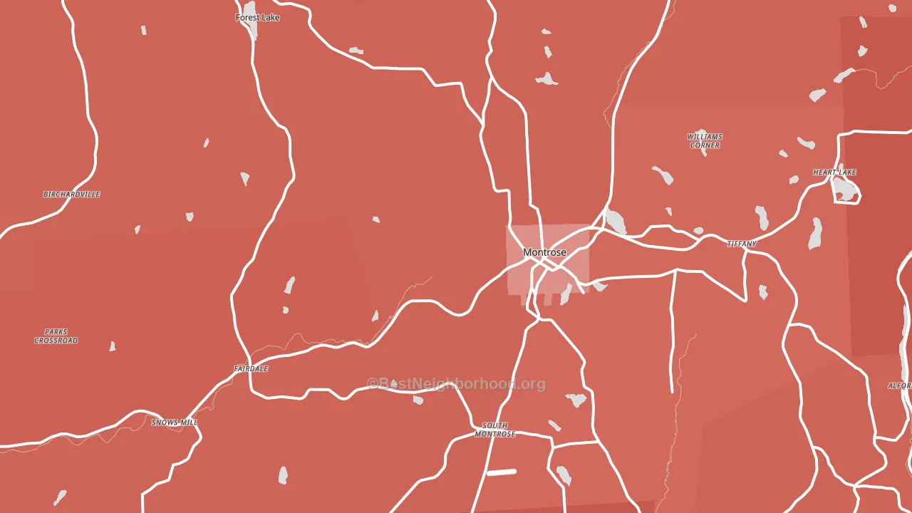 18801, PA block-group political-lean map