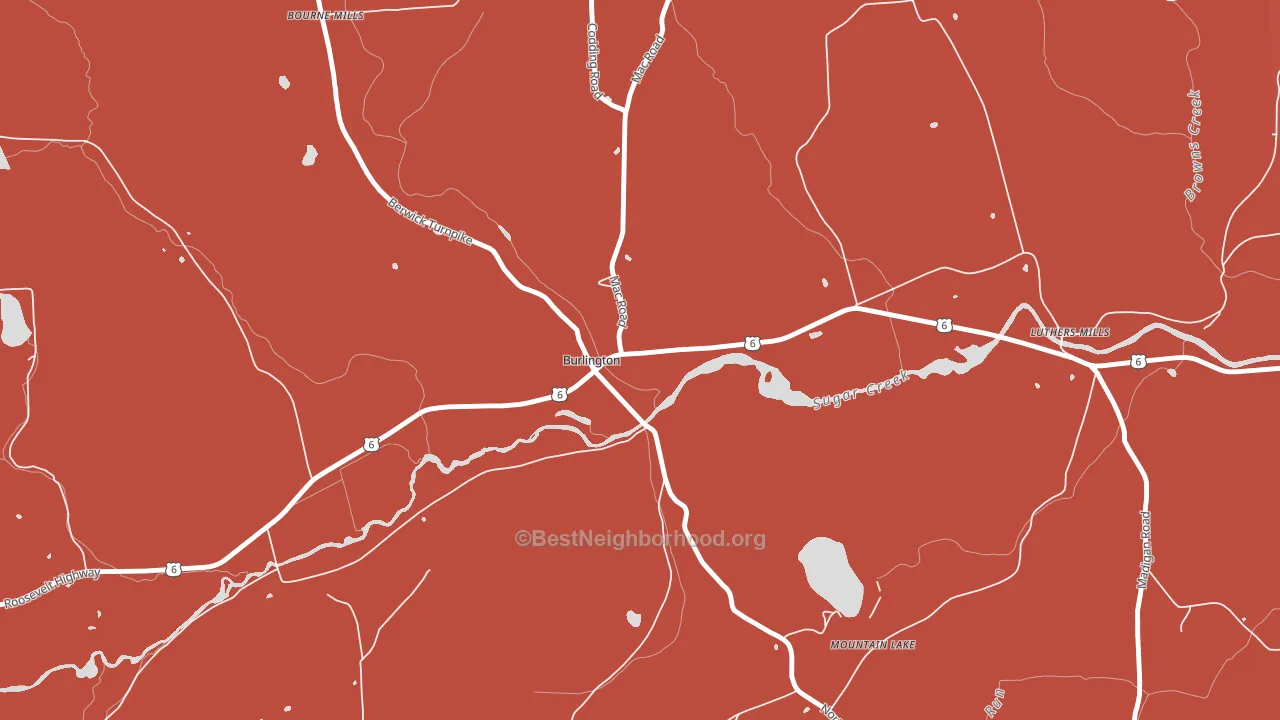 18814, PA block-group political-lean map