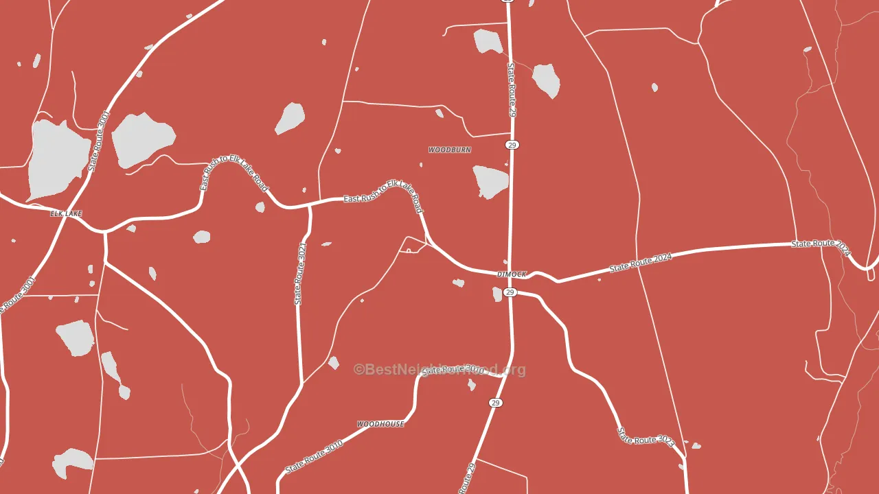 18816, PA block-group political-lean map