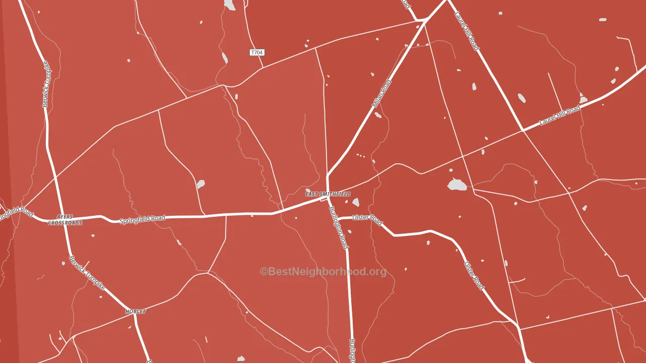 18817, PA block-group political-lean map