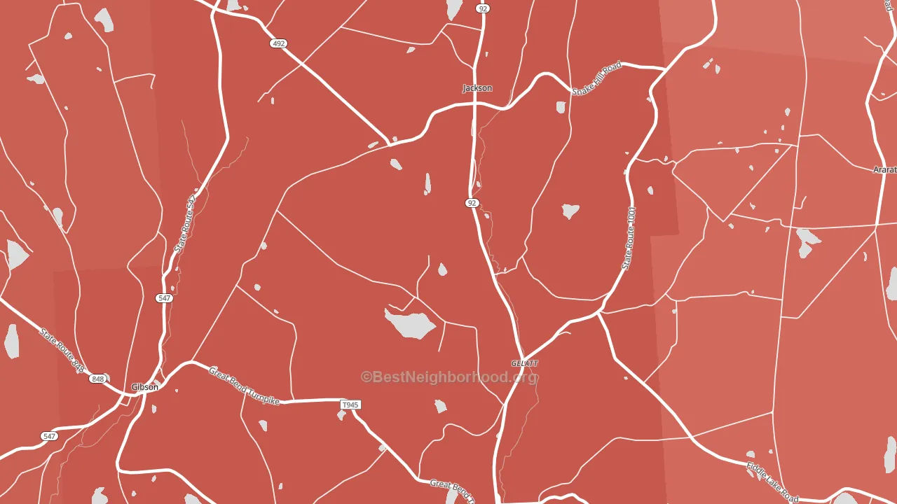 18825, PA block-group political-lean map