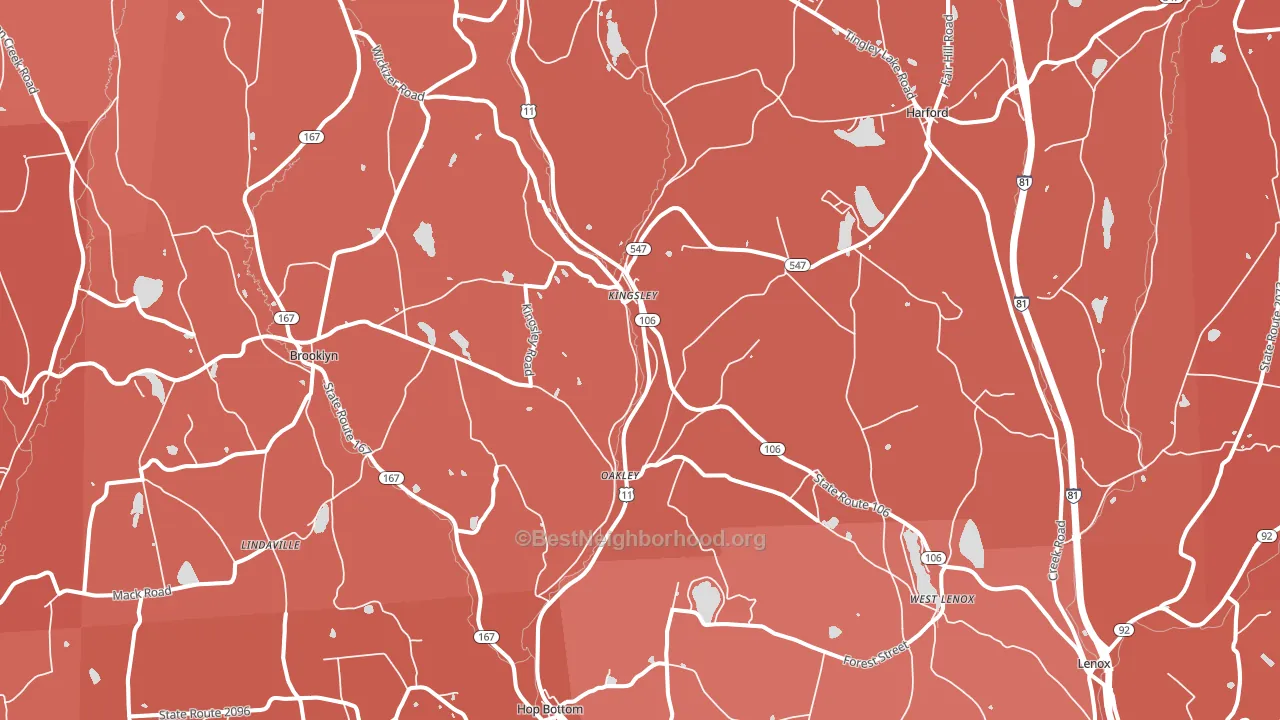 18826, PA block-group political-lean map