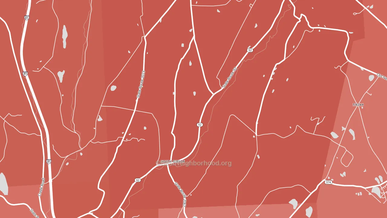 18842, PA block-group political-lean map